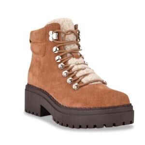 NWOT Marc Fisher LTD Nairy Suede Tan Hiking Boots - Sz 8